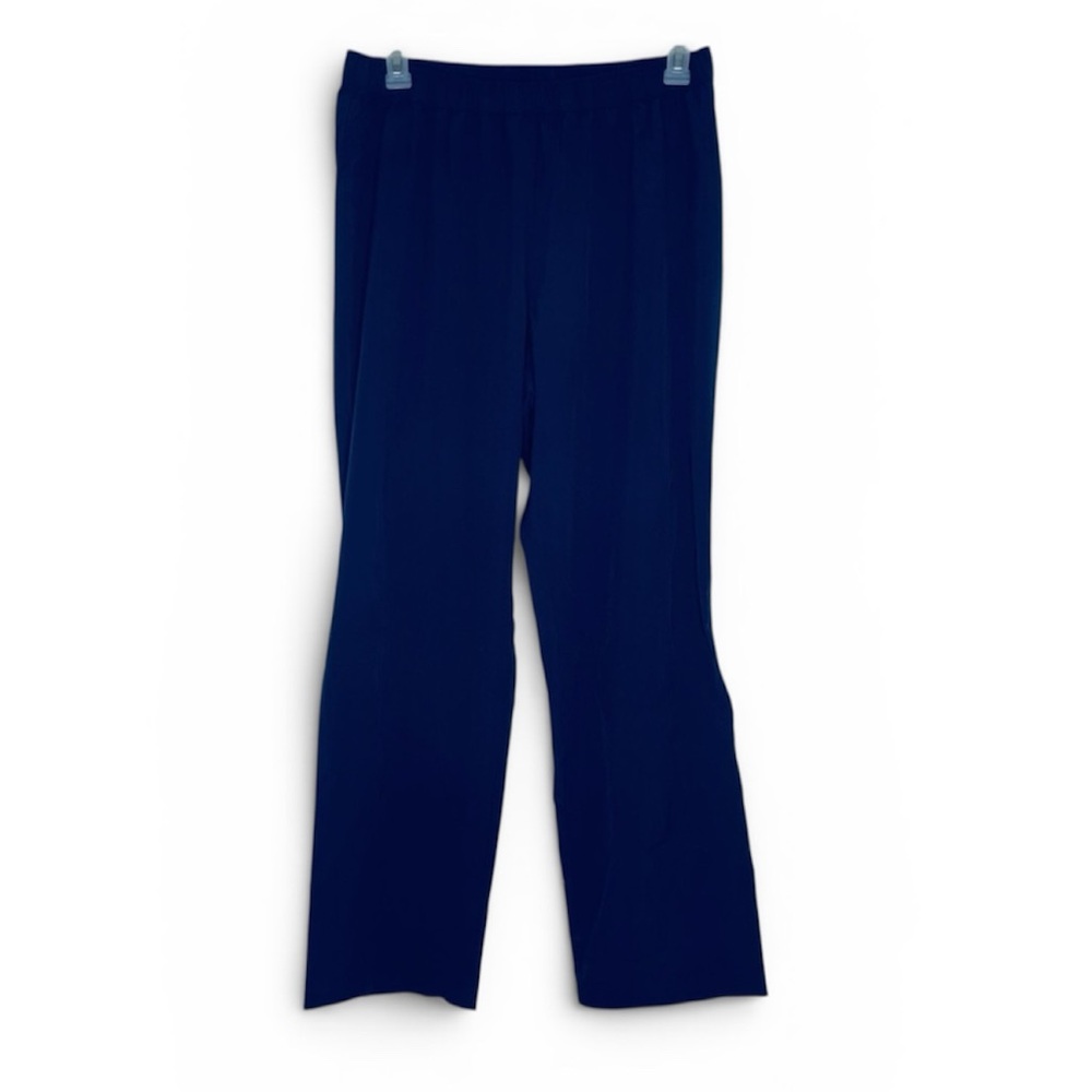 Chico’s Zenergy Navy Blue long pants elastic waistband no pockets Size 2/Large